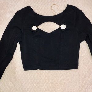 2B Bebe Long sleeve crop top